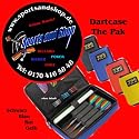 Dart-Tasche THE PAK blau Dartetui Dartcase Dartbox Dartsafe Dart Box Case Koffer Safe Dartkoffer Nylontasche Nyloncase Tasche Etui