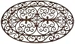 Esschert Design Cast Iron Doormat - Oval 29" x 19"