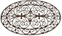 Esschert Design Cast Iron Doormat - Oval 29" x 19"