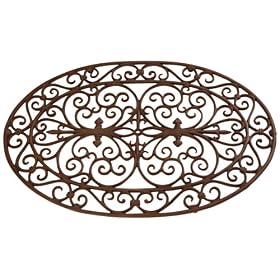 Esschert Design Cast Iron Doormat - Oval 29 x 19 by 
