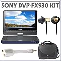 Sony DVP-FX930/L 9-inch Portable DVD Player in Blue + Accessory Kit