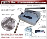 Tools & Hardware : PERFECT 4A86 Heavy Duty Guillotine Stack Paper Cutter, 12' CUT WIDTH