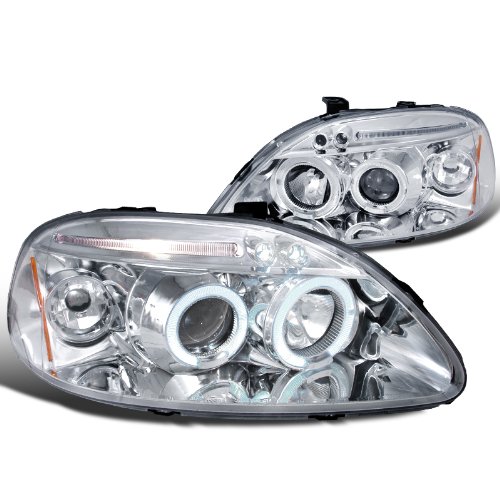 Honda Civic Dual Halo Led Chrome Projector Headlights Hanaonooeoa Honda Civic Dual Halo Led Chrome Projector Headlights Hanaonooeoa