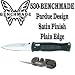 Benchmade 530 Pardue Design Axis Folder 3.25in. Plain Edge Blade & Famed Pocket Pal Sharpener for Plain & Serrated Edge Blades