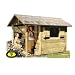 Spielhaus Louis aus Holz mit Fu�boden 1,5 x 1,2 m + Terrasse