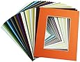 Golden State Art Picture Mat 8x10 for 5x7 Photos (Pack of 20), Assorted Colors