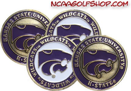 Kansas State Wildcats Golf Ball Markers