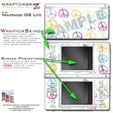 Kearas Peace Signs on White WraptorSkinz Skin kit fits Nintendo DS Lite (DS LITE NOT INCLUDED)