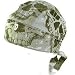 New Gray Skull Fitted Delux Do Doo Durag Bandana Head Scarf Medium