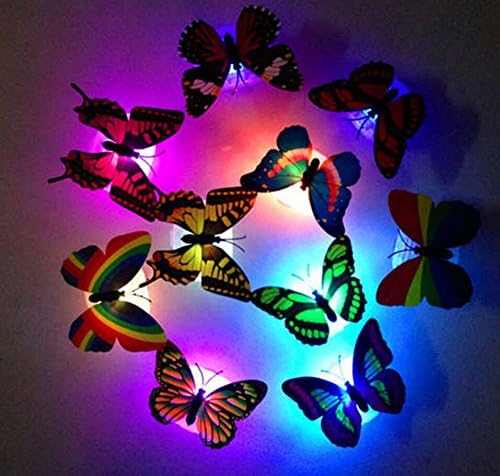 New Colorful Romantic LED Butterfly Night LED Light Home Room Decor Lamp TopSale