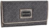 Tommy Hilfiger Continental Continental Wallet,Grey/Black,one size