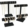 3pc Set Black Jewelry Display T Bar Bracelet Bangle 12"