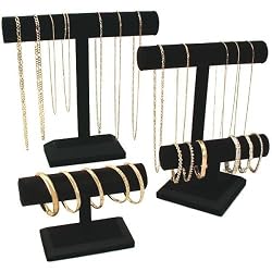 3pc Set Black Jewelry Display T Bar Bracelet Bangle 12"