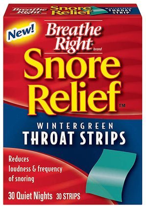 Breathe Right Snore Relief Throat Strips-30 ct. (Pack of 3)