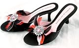 Shirley Bejeweled Feather and Satin High Heeled Pumps Cincher