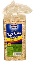 Paskesz Rice Cake Thin Square No Salt, 4.9-Ounce Packages (Pack of 12)