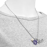 MLB Touch by Alyssa Milano Colorado Rockies Peace & Pearl with Team Logo Pendant Necklace