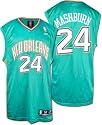 Jamal Mashburn Reebok NBA Replica Teal New Orleans Hornets Jersey