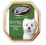 Cesar Bistro Steak Florentine Flavor for Small Dogs, 3.5 Ounce Trays (Pack of 24) 51ajMAzUUrL. SL160
