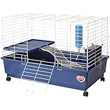 Kaytee My First Home Deluxe Guinea Pig 2-Level Cage with Caster Wheels
