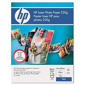 HP Color Laser Glossy Photo Paper, (100 sheets, 8.5 x 11-inch)