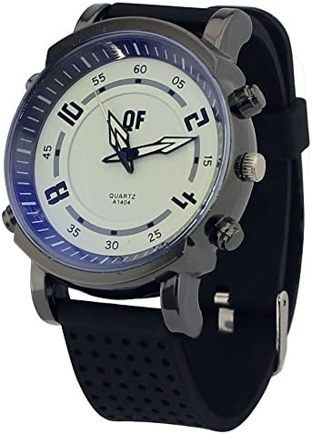 ISHINES Unisex Couples Ladies Trendy Large Analog Watch Black Dial White Pointers#WSY8008M.02A