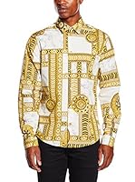 Versace Jeans Camisa Hombre (Blanco / Amarillo)