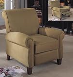 Pure Suede Recliner in Tan
