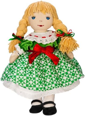 KatJan Best Pals Holiday Janet Doll in Dress Designed by Jim Shore