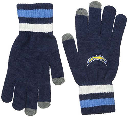 NFL San Diego Chargers '47 Jumble Gloves, One Size, Light Navy