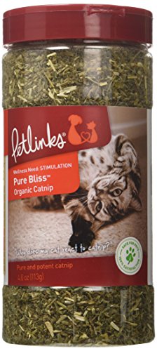Petlinks Pure Bliss Organic Catnip, 4 oz Canister