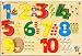 Skillofun Number with Picture Tray with Knobs, Multi Color RS.237.00