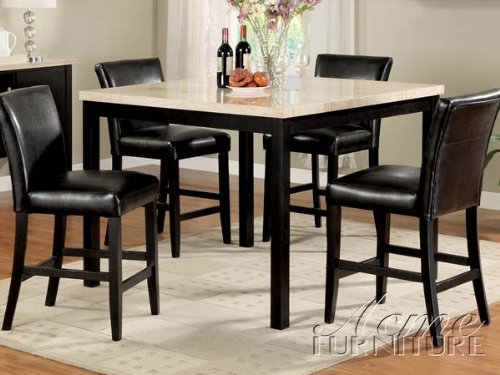 Counter Height Table w/ Faux Marble Top #AC 116788