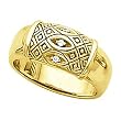14K Yellow Gold Diamond Ring - 0.03 Ct.