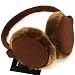 Winter Fuzzy Ski Earmuff Ear Warmer Adjustable Brown