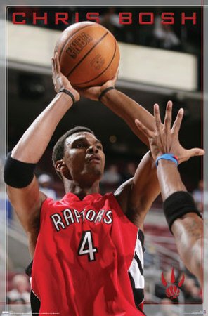 Toronto Raptors- Chris Bosh Poster Print, 22x34