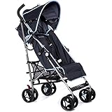 Dream On Me Verona Lightweight Stroller, Navy Blue, 13.5 Pound