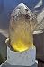 Citrine Natural Crystal on Custom Travertine Light Base