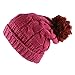 Morehats Multi Color Pom Pom Crochet Thick Knit Slouchy Beanie Beret Winter Ski Hat