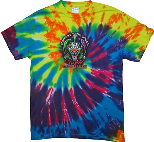 Strokers Dallas Chump Clown Tie Dye Tee Shirt