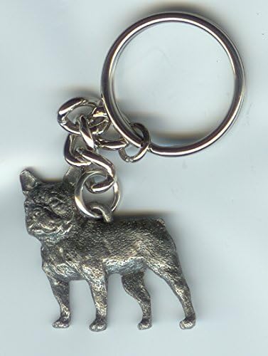 French Bulldog George Harris Pewter Keychain