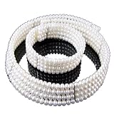 Freshwater Cultured White Button Shape Pearl Necklace Choker and Bracelet *** Augustina Jewelry Special Design !