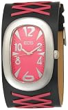 EOS New York Unisex 33BBLKPNK Voo Doo Detailed Leather Strap Watch