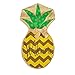 Sculpted Polka Dot Pineapple Welcome Burlap Garden Flag