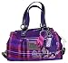 Coach Poppy Taratn Convertiable Satchel Bag Tote Berry Multi