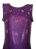 Leotard Crazy Daisy (Girls M (7-8), Purple/Pink)