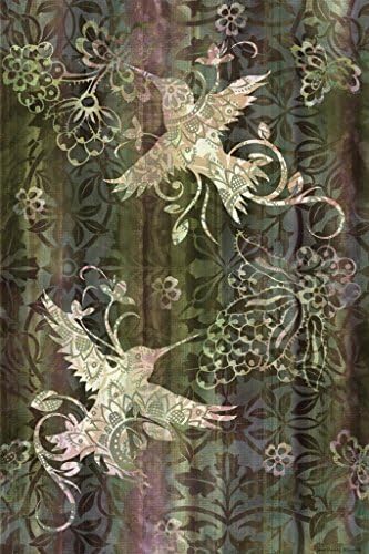 Victorian Hummingbird Green Painting Giclee Print on Canvas, Stretched and Framed, Modern Home Decoration Wall Art,12 By 16Inch,Ready To Hang
