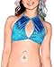 iHeartRaves Disco Keyhole Halter Rave Top