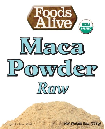 Foods Alive Organic Maca Powder, 8-Ounce Bags (Pack of 2)