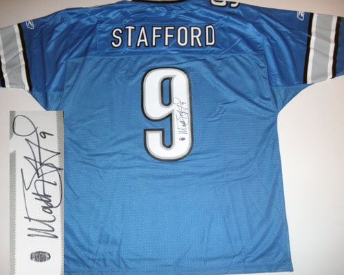 MATT STAFFORD AUTOGRAPHED DETROIT LIONS JERSEY